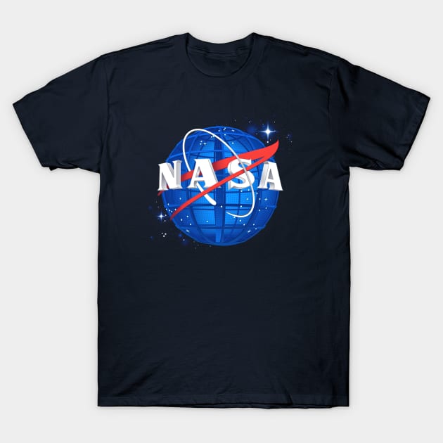 NASA LOGO 3D LATTICE T-Shirt by Teegraph